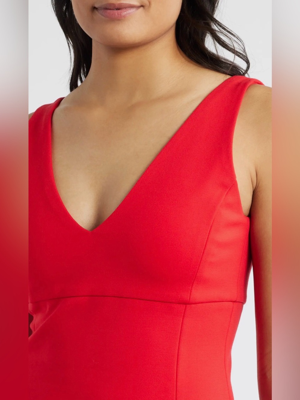 Spanx Low V Neck Midi Dress - Picture 2 of 8